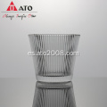 ATO Simple vertical Stripe Classic Glass Bowning Glass